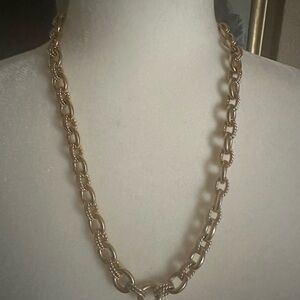 Chuncky!! Gold Chain Necklace 24” hangs however length you want